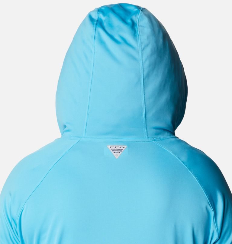 Women's Columbia PFG Tidal Tee Hoodie Blue | Plus Size CA-X301L